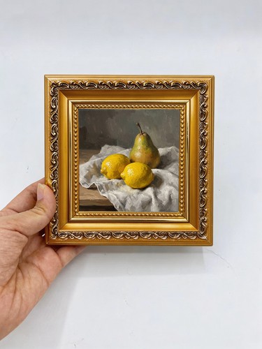 Pear fruit art dining room - fruit,
