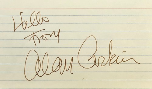 Alan arkin autograph oscar - alan,