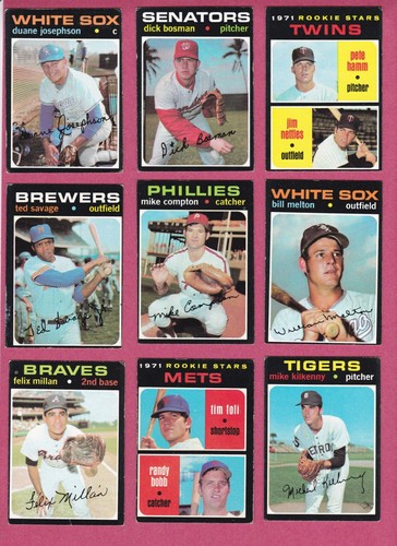 1971 topps baseball cards - 1971,